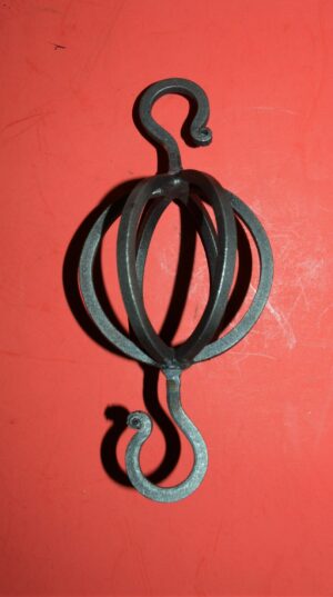 Wrought Iron Globe Hook, 3" Wide, $45.50