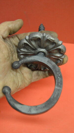 Wrought Iron H.D. Hook with 1/2" x  3" Wood Screw & Rosette, $39.75