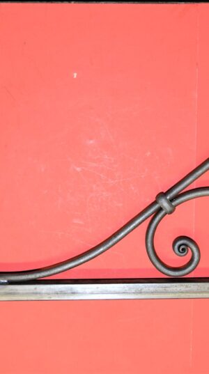 Scroll Sign Holder, Projects 37" x 16", Loops @ 24", $264.50