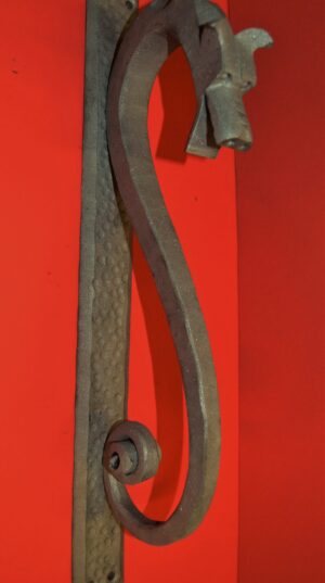 Dragon Door Pull, Hand Forged, 19" H. Projects 5 3/8", $182.75